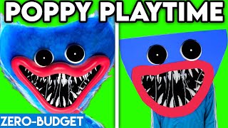 POPPY PLAYTIME WITH ZERO BUDGET HUGGY WUGGY FUNNY PARODY BY LANKYBOX [upl. by Naryt]