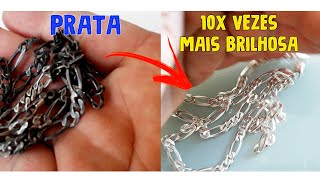 Deixe Sua Prata 10x Vezes Mais Brilhosa Produto Caseiro Que Todos Tem em Casa [upl. by Granny]