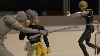 Garou vs Genos One Punch Man Stopmotion [upl. by Filide826]