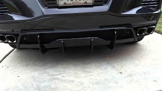 C8 Rear Diffuser INSTALL [upl. by Nahraf]