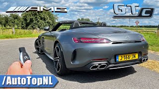 2021 MercedesAMG GT C Roadster REVIEW on AUTOBAHN NO SPEED LIMIT by AutoTopNL [upl. by Rosemari305]