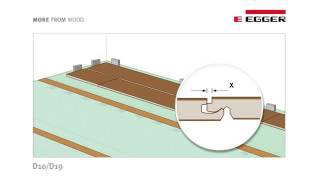 EGGER – Click lock laminate flooring instructions  Perfect laminate flooring [upl. by Ytineres]