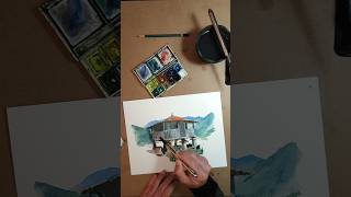 Acuarela paso a paso  Watercolor step by step [upl. by Reerg]