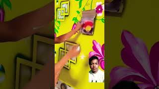 3bubble Wall designing painting wallart love art youtubeshorts [upl. by Brazee369]