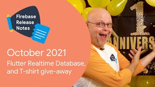 Oct 2021 Flutter Realtime Database on Web FCM and tshirt giveaway [upl. by Garris]