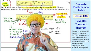 Graduate Fluids Lesson 03B Reynolds Transport Theorem [upl. by Eerak125]