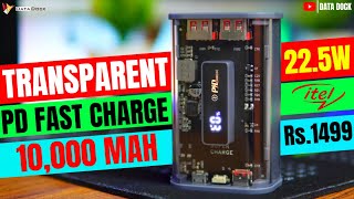 Transparent Design with Fast Charging  itel STAR 110F Fast Charging Power Bank datadock [upl. by Attikram]