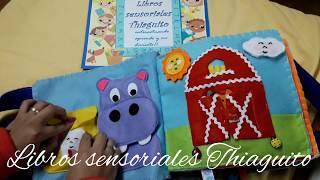 Libro sensorial de fieltro para Thiago  quiet book leoncito [upl. by Devonna]