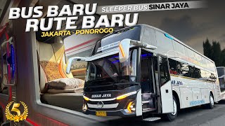 GAK BERASA NAIK BUS SINAR JAYA FASILITASNYA GAK MAINMAIN‼️Trip Jakarta  Ponorogo with Sinar Jaya [upl. by Pavier]