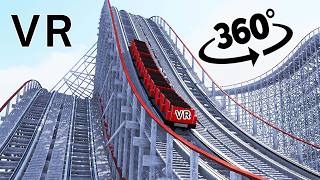 FAST Roller Coaster in 360 VR 🙃 [upl. by Cappello]