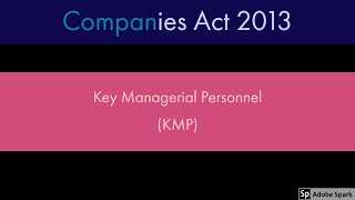 Company Law  Key Managerial Personnel KMP  Complete Course in small parts [upl. by Brade]