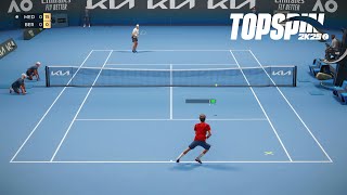 Top Spin 2K25  Daniil Medvedev Vs Matteo Berrettini I Australian Open I Legend Difficulty PS5 [upl. by Lairbag]