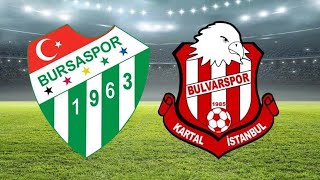 🔥 Bursaspor 30 Bulvarspor  Geniş Özet ⚽️ [upl. by Nesline]