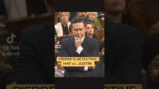 Pierre Poilievre Detective Hat Parliament Canada news [upl. by Naujal]