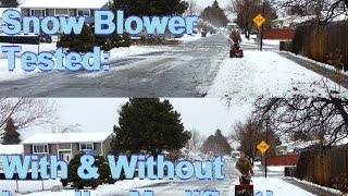 TEST snow blower Impeller Modification with and without [upl. by Judas994]