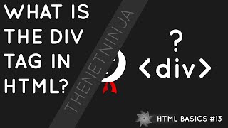 HTML Tutorial for Beginners 13  The div Tag [upl. by Radmilla]