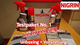 NIGRIN Testpaket No1 für die AutoInnenreinigungPflege UnboxingampVorstellung [upl. by Danyelle]