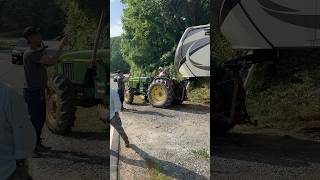 Tow truck couldn’t back it in Hillbilly neighbors saved the day 4x4 Farm tractor [upl. by Mraz157]