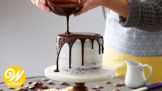 How to Make a Rich Chocolate Ganache Glaze Recipe  Wilton [upl. by Llennahc]