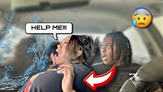 Acting SCARED And NERVOUS While Going Through The CARWASHPRANK WARS [upl. by Caplan]