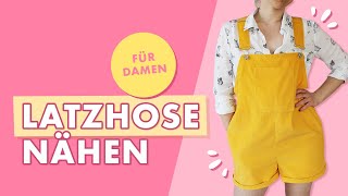 Latzhose für Damen nähen  tolles SommerProjekt Werbung [upl. by Ihc]