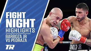 Arnold Barboza Outworks Jose Pedraza with Beautiful Punches Calls Out Everyone at 140  HIGHLIGHTS [upl. by Brett]