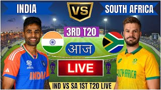 Live IND Vs SA Match Score Live Cricket Match Today  IND vs SA 3rd T20 live 1st innings livescore [upl. by Liana]