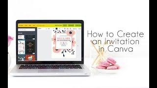 How to Create an Invitation with Canva [upl. by Rodd]