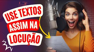 TREINAR sua locução é importante Faça assim com os textos pra você treinar locução [upl. by Mikeb274]