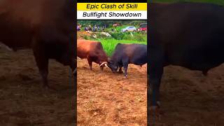 Buffalo fight Intense Showdown Between Competitors buffalo animals nature [upl. by Yssep]