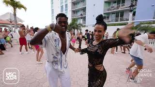 Adriel amp Sylvia  Salsa social dancing  Miami Salsa Congress 2024 [upl. by Rosenthal]