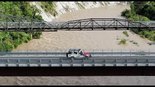 Cyclone Hale  Rangitikei River in flood  by drone [upl. by Leisha653]