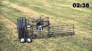 Wrangler Portable Corral Fold Up  Livestock Equipment [upl. by Mall262]