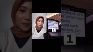 GERMAN PROMPTER TEST CHALLENGE  Safira Lidina Shorts [upl. by Alahsal370]