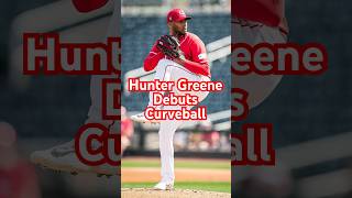 Hunter Greene debuts his new curveball in splitter in his spring training debut cincinnatireds [upl. by Mowbray]