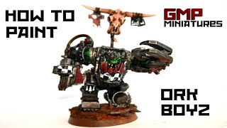 Warhammer 40k How To Paint Ork Boyz [upl. by Lana]