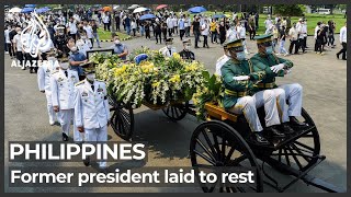 Former Philippine President Benigno Aquino buried in Manila [upl. by Noreht791]