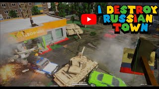 Руйную місто зомбі 🧟Teardown I Destroy Russian Town crash videos [upl. by Barina677]