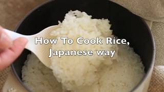 How to cook rice Japanese way [upl. by Melodee]