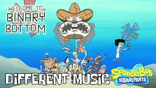 SpongeBob Welcome to Binary Bottom Different Music [upl. by Enilegna]