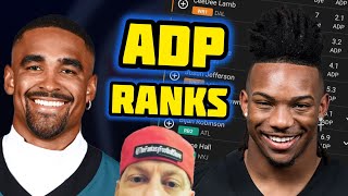 2024 Fantasy Football ADP Rankings STEALS and AVOIDS [upl. by Adalai]