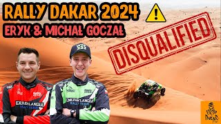 Eryk and Michal Goczal Disqualified  Dakar Rally 2024 [upl. by Bobbie987]