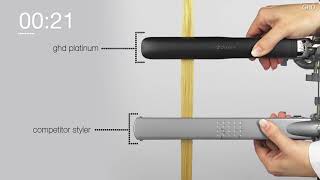 Test di confronto di ghd platinum con una piastra per capelli comune [upl. by Erlin]