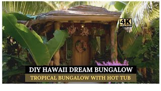 StunningTropical Bungalow Tour  Lush Indoor Foliage Cozy Hammock amp Dreamy Woodwork [upl. by Joh]