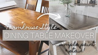 Farmhouse Dining Room Table MakeoverFarmhouse Kitchen Table Makeover [upl. by Richmond]