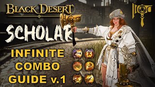 ⚒️ BDO  Scholar  Infinite PvE Combo Guide v1  Your New Main Class  Hammer Mommy [upl. by Shanks]