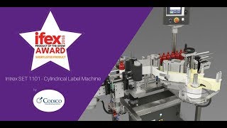 Intrex SET1101 Labeller at IFEX 2018 [upl. by Nyleaj]