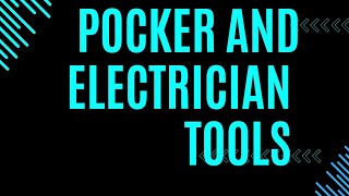 pocker and electrician tools different STANDARDS AND TRADE TOOLS [upl. by Delorenzo37]