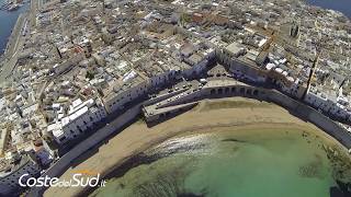 GALLIPOLI AERIAL VIDEO DRONE CENTRO STORICO E SPIAGGIA  CostedelSudit [upl. by Ilse380]