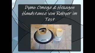 Dymo Omega Etikettiergerät inkl Test mit Action Prägebändern amp Rayher Hexagon Handstanze  Test [upl. by Corette]